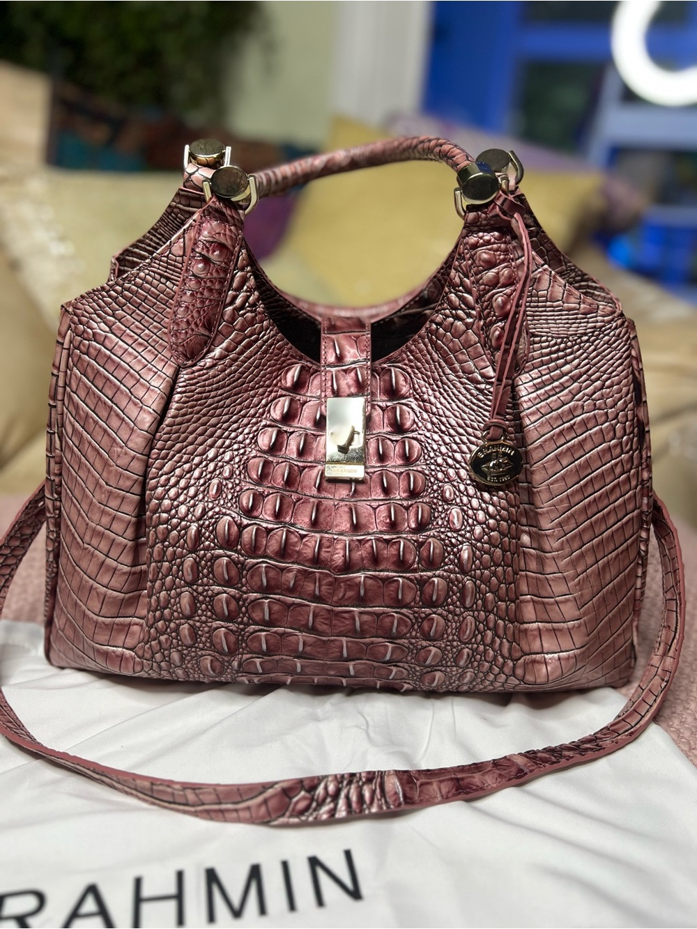 Brahmin Celia Dusty Pink Melbourne Bag